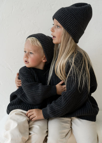 ‘Obsidian’ Chunky Knit Sweater