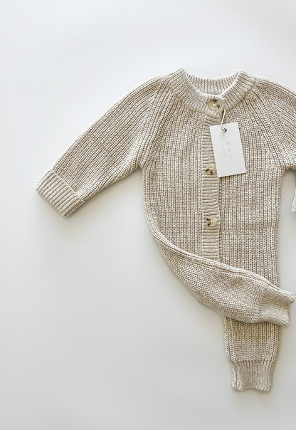 ‘Oatmeal‘ Chunky Knit Playsuit
