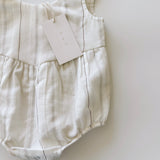 Tie Bubble Romper ‘Sunday Stripe’