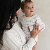 ‘Lilac Stripe’ Ribbed Knit Onesie