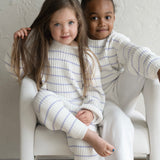 ‘Lilac Stripe’ Ribbed Knit Pant