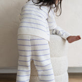‘Lilac Stripe’ Ribbed Knit Pant