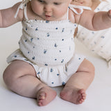 Smocked Bathing Suit - Blueberry