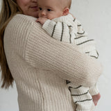 Children’s ‘Deep Green Stripe’ Ribbed Knit Sweater