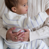 ‘Lilac Stripe’ Ribbed Knit Pant