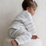 ‘Lilac Stripe’ Ribbed Knit Pant