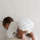 ‘Lilac Stripe’ Ribbed Knit Onesie