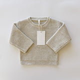 Purl Knit Sweater ‘Oatmeal’