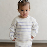 ‘Lilac Stripe’ Ribbed Knit Sweater
