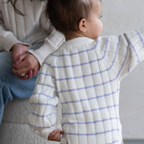 ‘Lilac Stripe’ Ribbed Knit Onesie