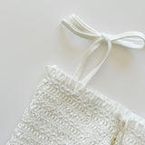 Smocked Bathing Suit - Coconut