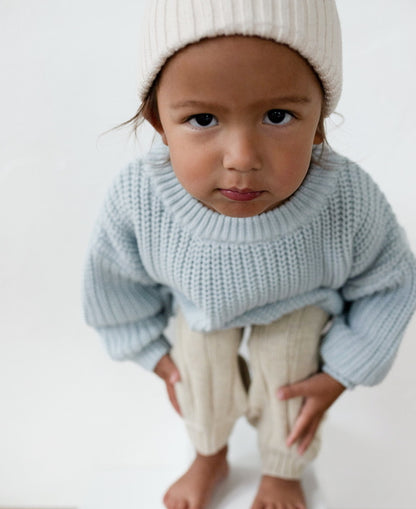 ‘Sky Blue’ Chunky Knit Sweater