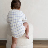 ‘Lilac Stripe’ Ribbed Knit Onesie