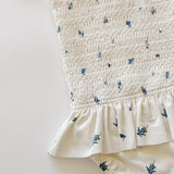 Smocked Bathing Suit - Blueberry