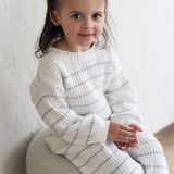 ‘Lilac Stripe’ Ribbed Knit Sweater