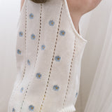 Heirloom Onesie - Blue Daisy