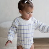 ‘Lilac Stripe’ Ribbed Knit Onesie