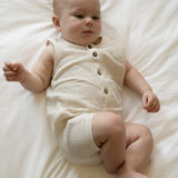 Muslin Romper - Ecru