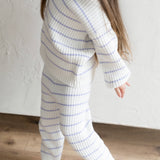 ‘Lilac Stripe’ Ribbed Knit Pant