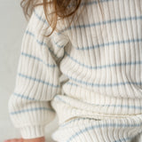 Children’s ‘Sky Blue Stripe’ Ribbed Knit Pant