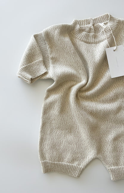 ‘ Oatmeal ‘ Knit Playsuit