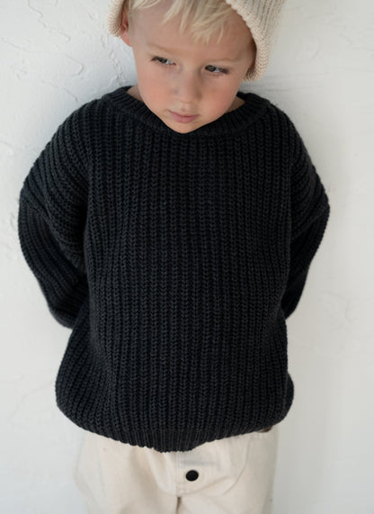 ‘Obsidian’ Chunky Knit Sweater