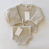 Purl Knit Sweater ‘Oatmeal’