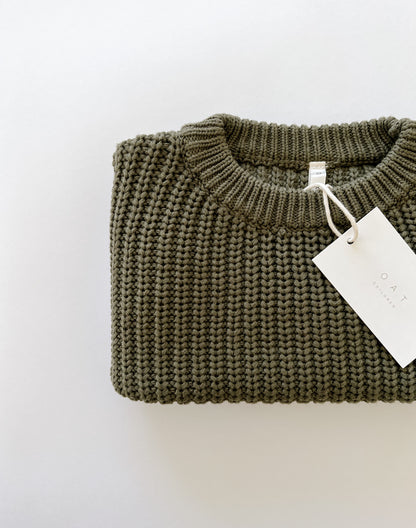 ‘Pine’ Chunky Knit Sweater