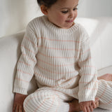 Children’s ‘Pink Stripe’ Ribbed Knit Pant