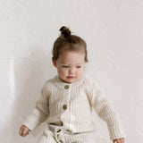 ‘Oatmeal’ Ribbed Knit Playsuit