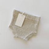 Purl Knit Bloomer Shorts ‘Oatmeal’