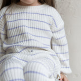 ‘Lilac Stripe’ Ribbed Knit Sweater