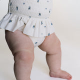 Smocked Bathing Suit - Blueberry