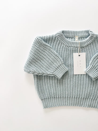 ‘Sky Blue’ Chunky Knit Sweater
