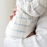 ‘Sky Blue Stripe’ Ribbed Knit Onesie