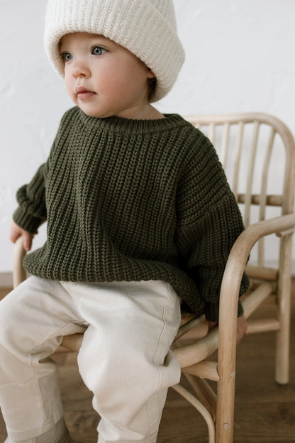 ‘Pine’ Chunky Knit Sweater