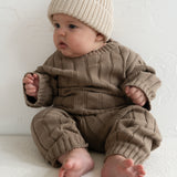 Children’s Wide Ribbed Knit Sweater ‘Oak’