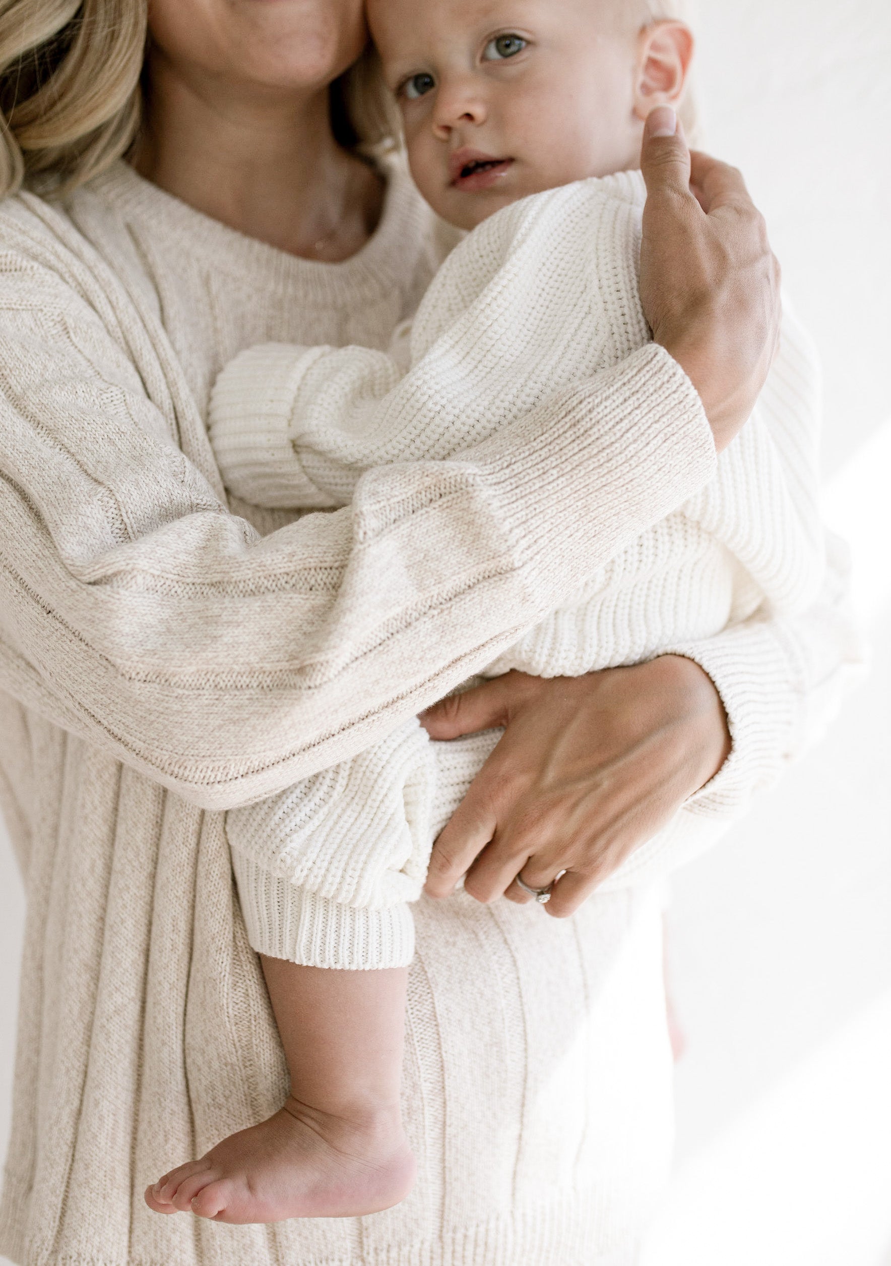 Women’s Wide Ribbed Knit Sweater ‘Oatmeal’