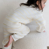 ‘Yellow Stripe’ Ribbed Knit Sweater