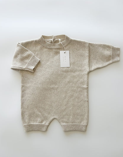 ‘ Oatmeal ‘ Knit Playsuit