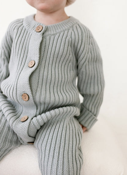 'Fog' Ribbed Playsuit