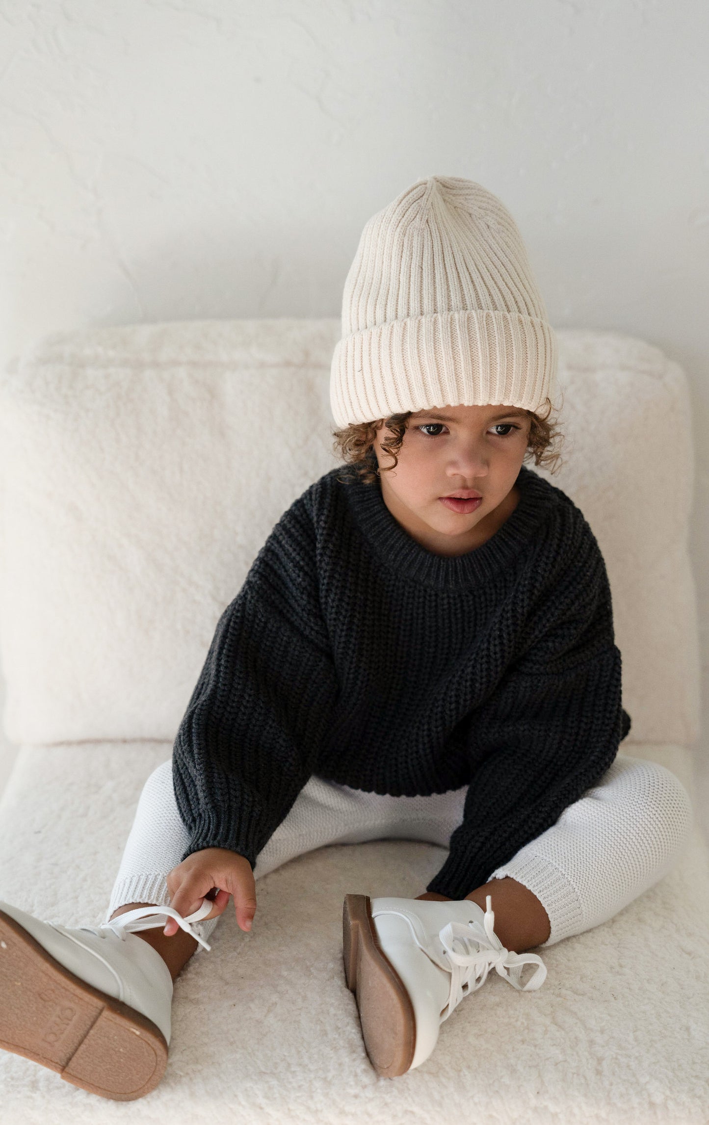 ‘Obsidian’ Chunky Knit Sweater
