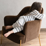 ‘Navy Stripe’ Ribbed Knit Pant