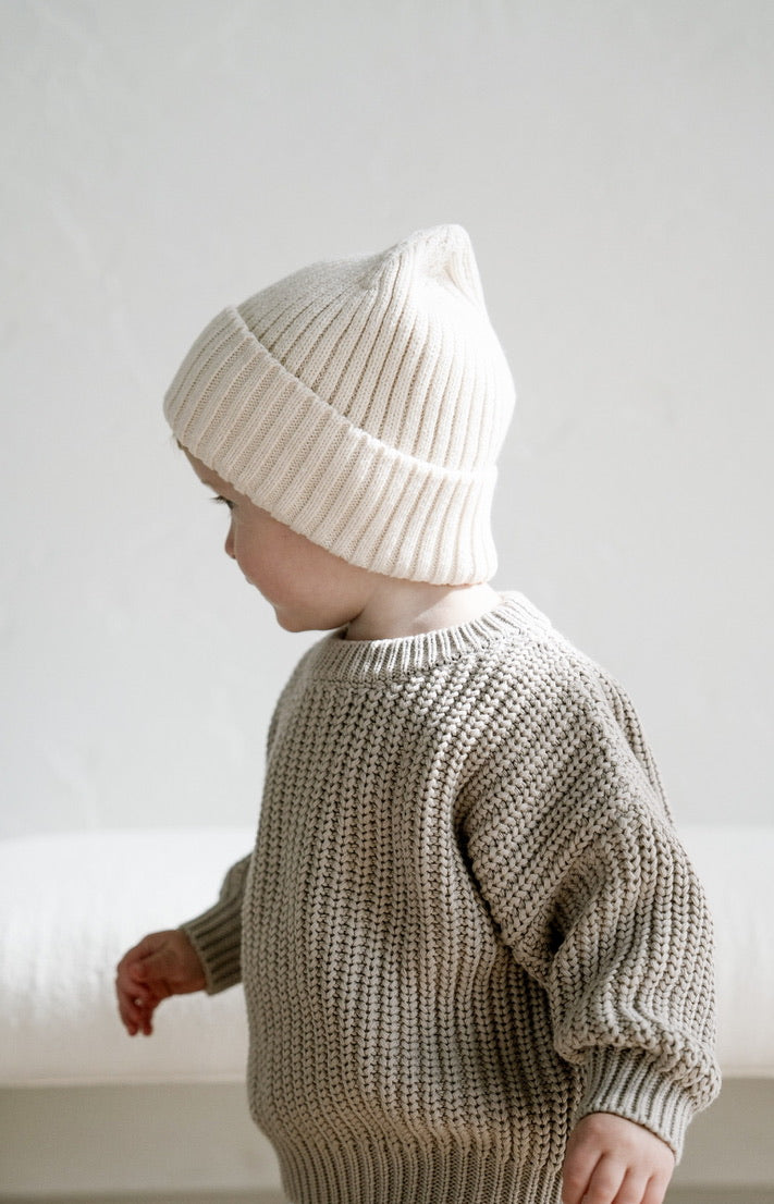 ‘Taupe’ Chunky Knit Sweater