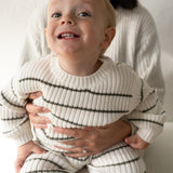 Children’s ‘Deep Green Stripe’ Ribbed Knit Sweater