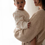 ‘Pink Stripe’ Ribbed Knit Onesie