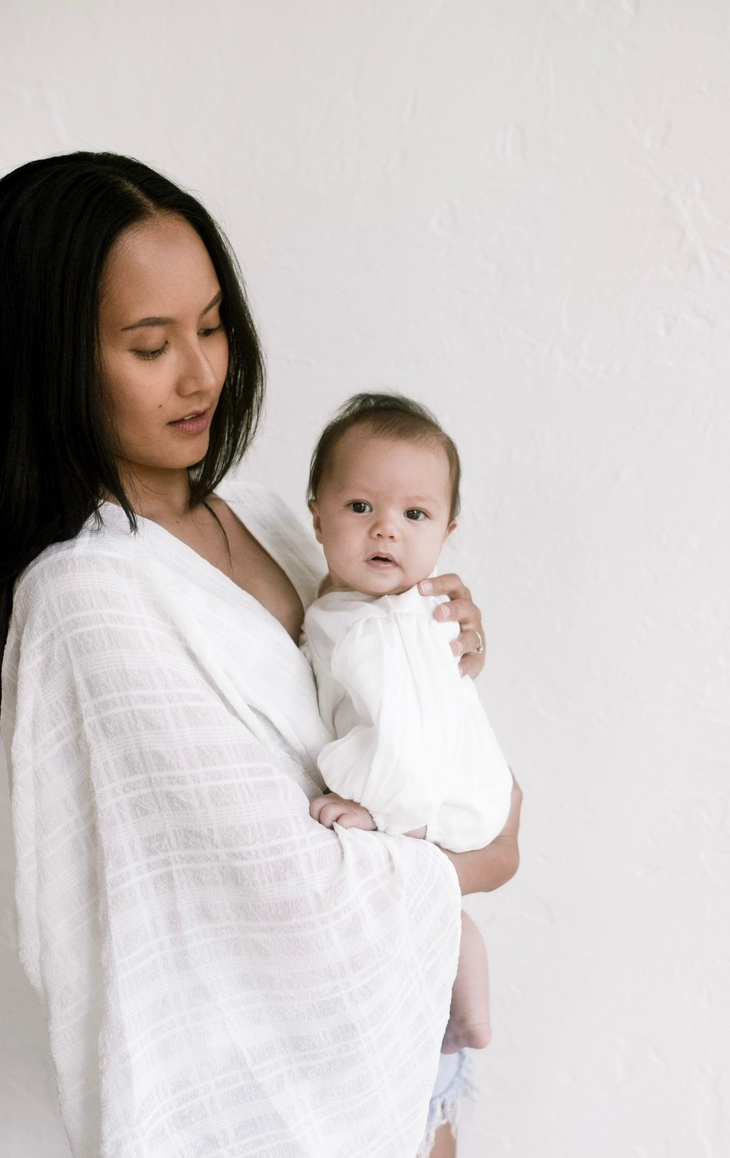 Billowed Muslin Romper ‘White’