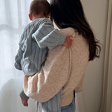 Children’s Wide Ribbed Knit Pant ‘Fog’