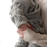 Children’s Wide Ribbed Knit Pant ‘Rain Gray’