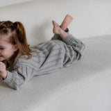Children’s Wide Ribbed Knit Pant ‘Rain Gray’